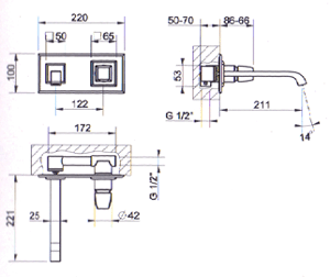 Gessi Mimi Bathroom Taps