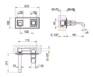 Gessi Mimi Bathroom Taps