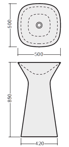 Hidra Mister Freestanding Bathroom Sinks