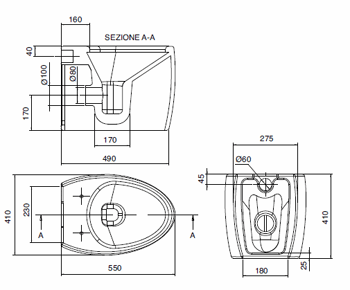 Scarabeo Moai Bathroom Toilets