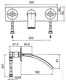 Zazzeri Moon Bathroom Taps