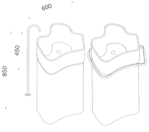 Rapsel Mylos Freestanding Bathroom Sinks