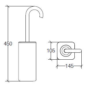 Lineabeta Baston Toilet Brush Holders