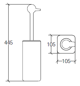 Lineabeta Baston Toilet Brush Holders