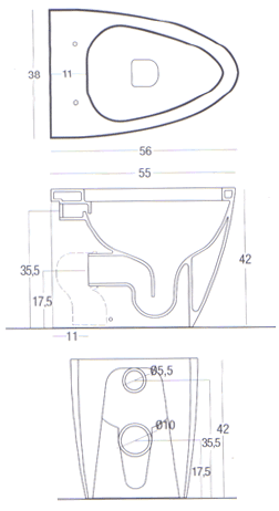 NIC Design Barca Bathroom Toilets