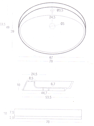 NIC Design Slim Countertop Basins