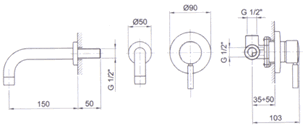 Fantini Nostromo Bathroom Taps