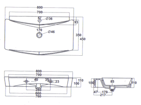 Althea Ceramica Oceano Bathroom Sinks