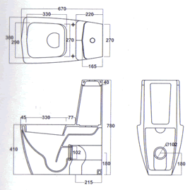 Althea Ceramica Oceano Bathroom Toilets