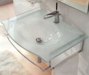 Open Kristallux Onda Glass Sinks