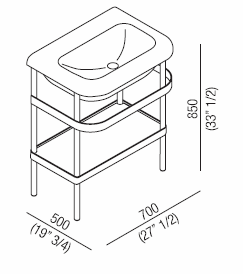 Agape Ottocento Bathroom Basins