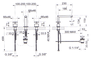 Gessi Ovale Bathroom Taps