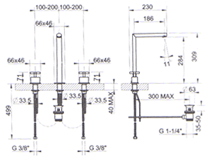 Gessi Ovale Bathroom Taps