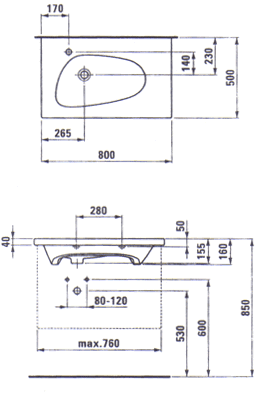 Laufen Palomba Bathroom Sinks