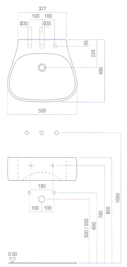 Agape Pear Bathroom Sinks