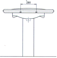 Ceramica Dolomite Petra Bathroom Sink