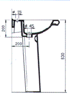 Ceramica Dolomite Petra Bathroom Sink