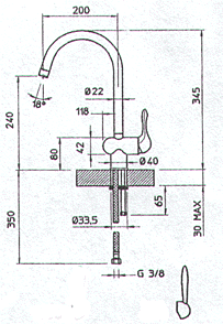 Gessi Oxygene Kitchen Taps