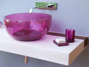 Regia Pouf Glass Basins