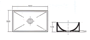 Pozzi Ginori Rettangolo Countertop Basins