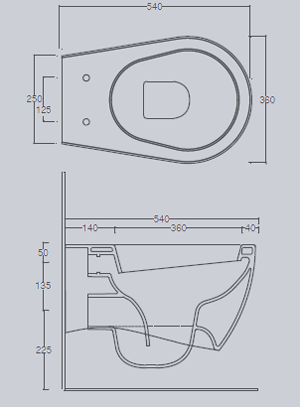 Vitruvit Pearl Bathroom Toilets