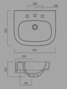 Pozzi Ginori Quinta Bathroom Basins