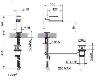 Gessi Riflessi Bathroom Taps 