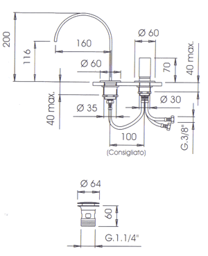 Bonomi Bathroom Taps