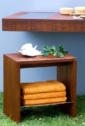 Regia Woode Bathroom Stools