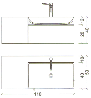 Regia Juke Box Light Bathroom Furniture