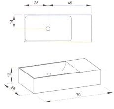 Regia 870020 Glass Vanity