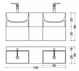Regia Juke Box 870311 Vanity Sinks