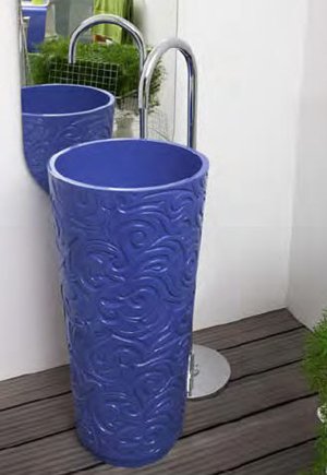 Regia Wallpaper Freestanding Bathroom Sinks