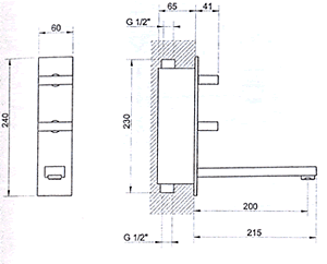 Gessi Rettangolo Bathroom Taps