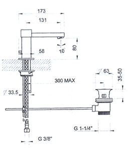 Gessi Rettangolo Bathroom Taps
