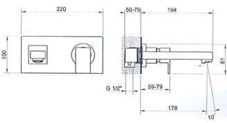 Gessi Rettangolo Bathroom Taps