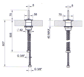 Gessi Rettangolo XL Bathroom Taps