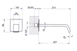 Gessi Rettangolo XL Bathroom Taps