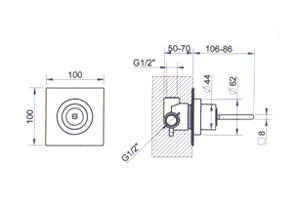Gessi Rettangolo XL Bathroom Taps