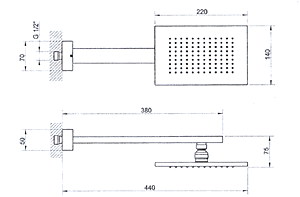 Gessi Rettangolo Bathroom Showers