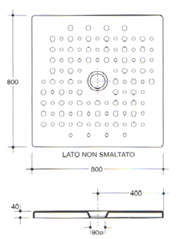 Master Ceramiche Folio Rilievi Shower Trays