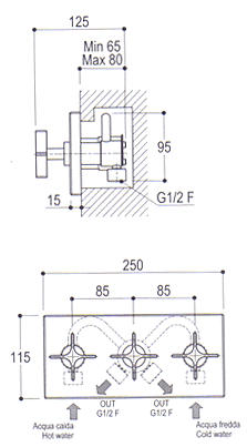 Ritmonio Waterblade Bathroom Shower Taps