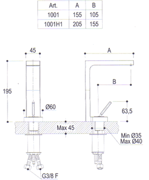 Ritmonio Waterblade_j Bathroom Taps