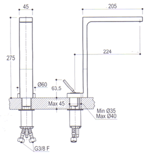 Ritmonio Waterblade_j Bathroom Taps