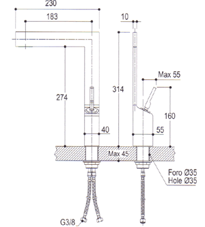 Ritmonio Zenit Kitchen Taps