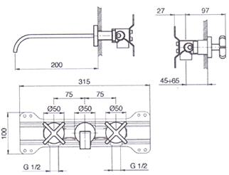 Fantini Riviera Bathroom Taps
