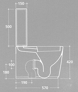 Galassia SA02 Close Coupled Toilets