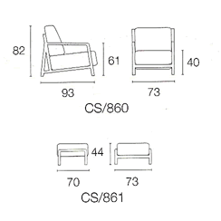 Calligaris Sapporo Lounge Chairs