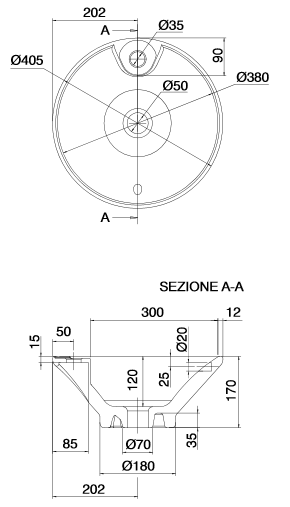Scarabeo Calla Countertop Basin