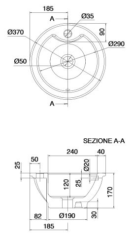 Scarabeo Tuli Countertop Basin